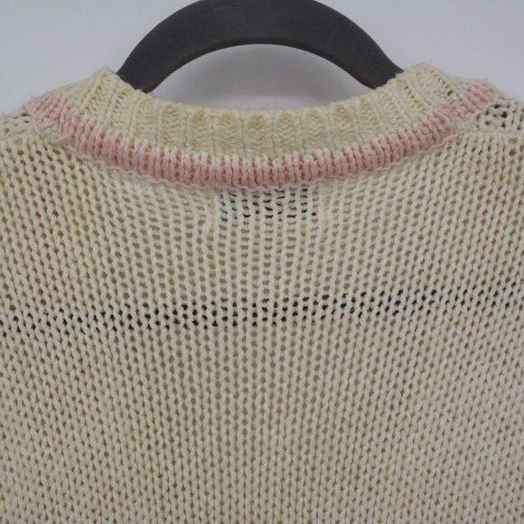 Bravo Cardigan Womens M Cream Fishermancore Soft Girl Kawaii Fairycore Cottage - Picture 14 of 16